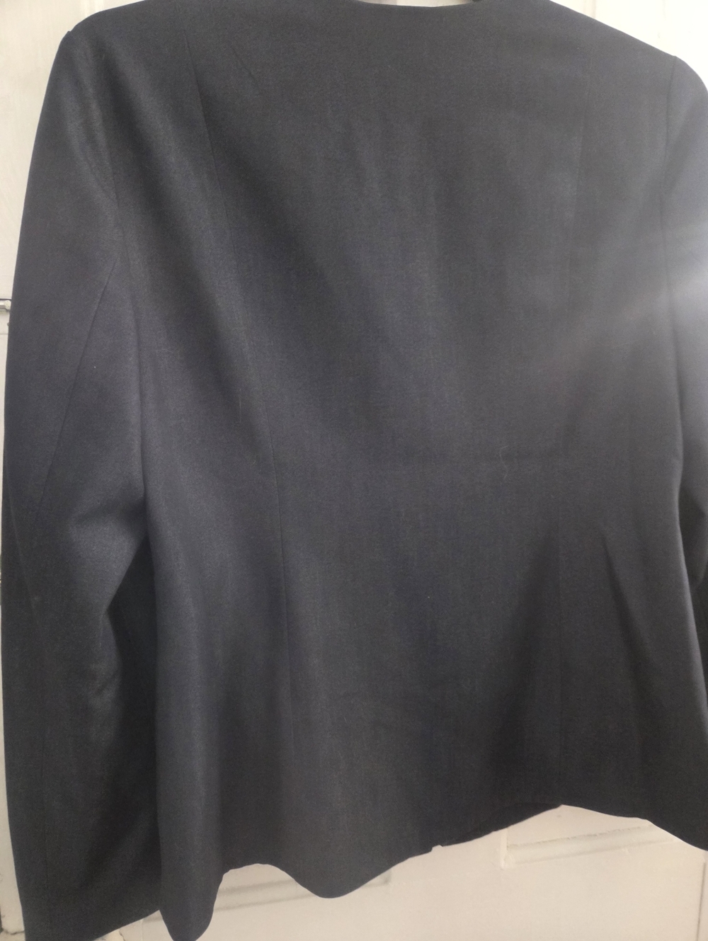 Dana Buchman Navy Zip Front Women's Jacket Size 12 - Picture 14 of 15